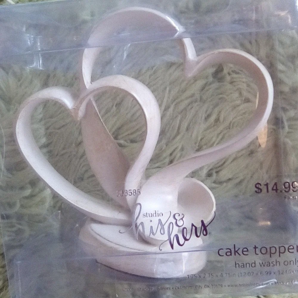 Cake Toppers (2) Wedding Anniversary Party Celebration‎ Decor(Studio His&hers)